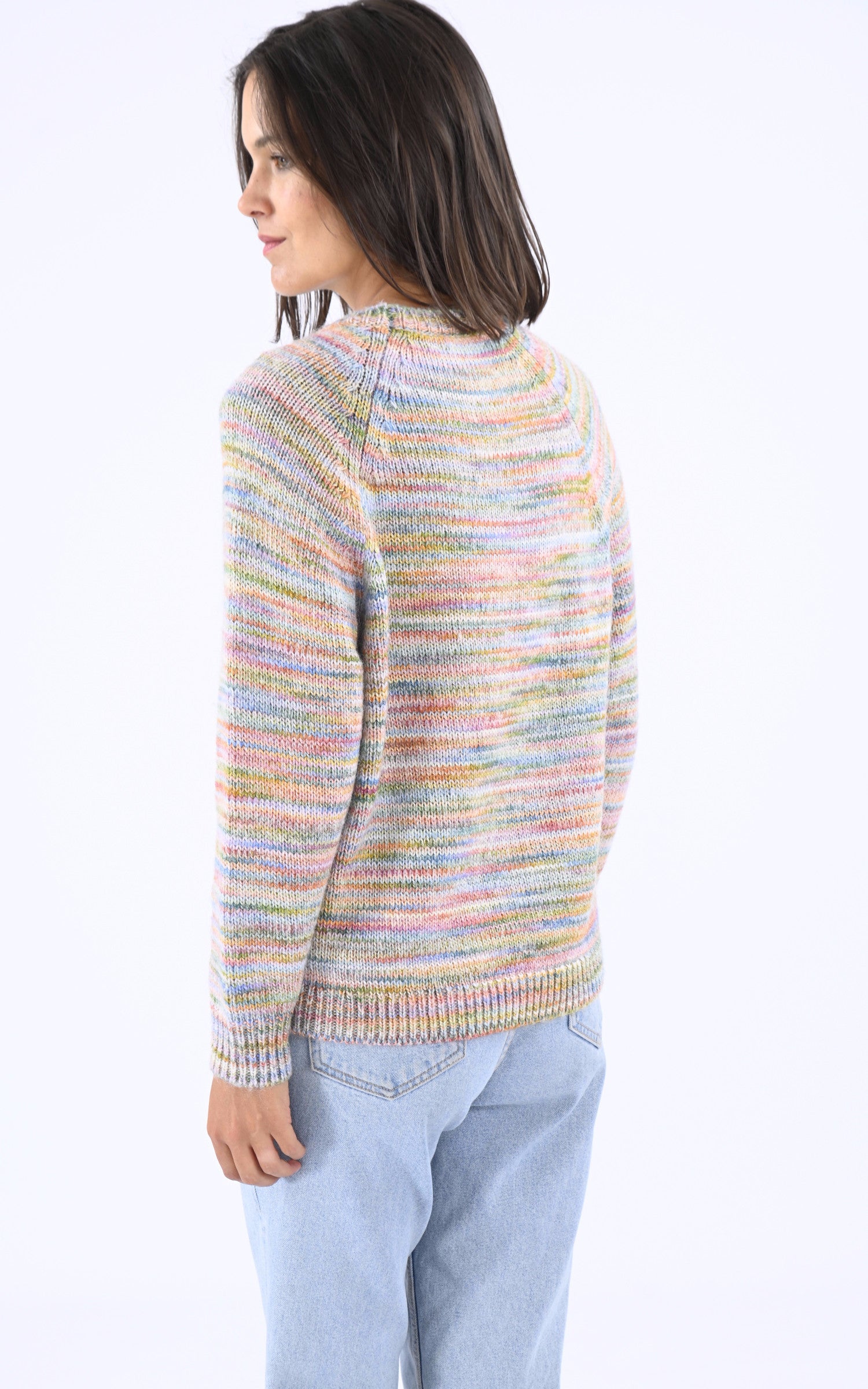 A &quot;MATY&quot; Multi Les Tricots de Léa Pull Femme back photo 3
