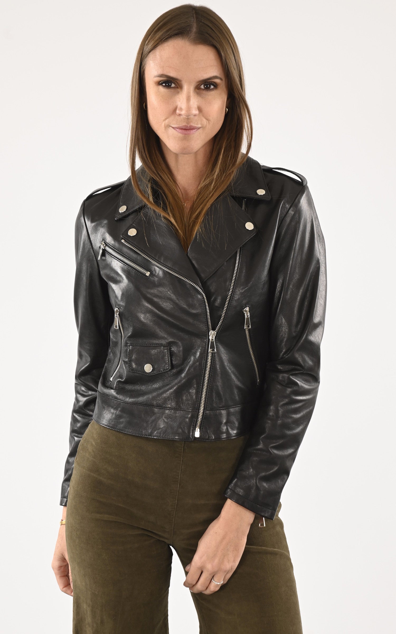 A &quot;DF259 bis no belt&quot; Noir La Canadienne Blouson Femme opened photo