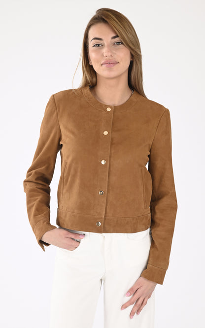 A &quot;MARION VS&quot; Cognac Serge Pariente Veste Femme closed photo