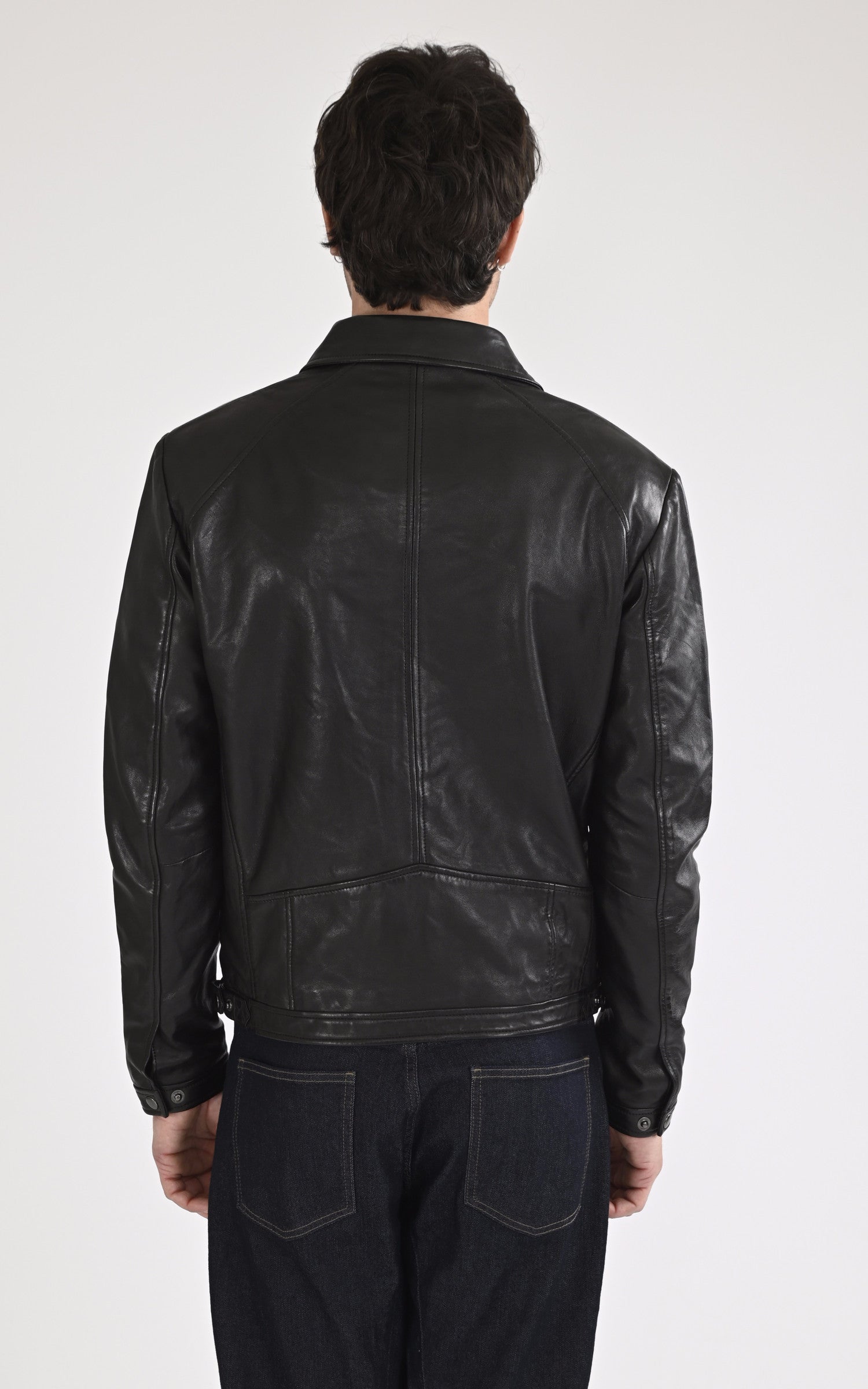 A &quot;IVAR&quot; Noir La Canadienne Blouson Homme back photo 4