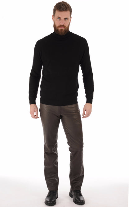 A &quot;LAURIN&quot; Chocolat Maddox Pantalon Homme opened photo