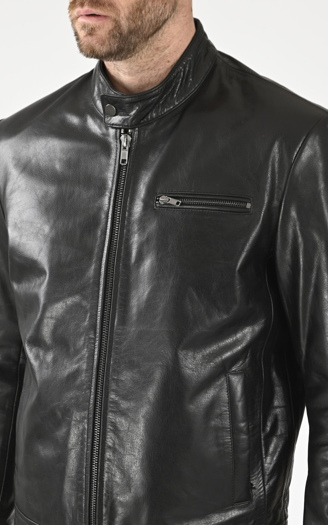 A &quot;RETRO&quot; Noir Serge Pariente Blouson Homme opened photo