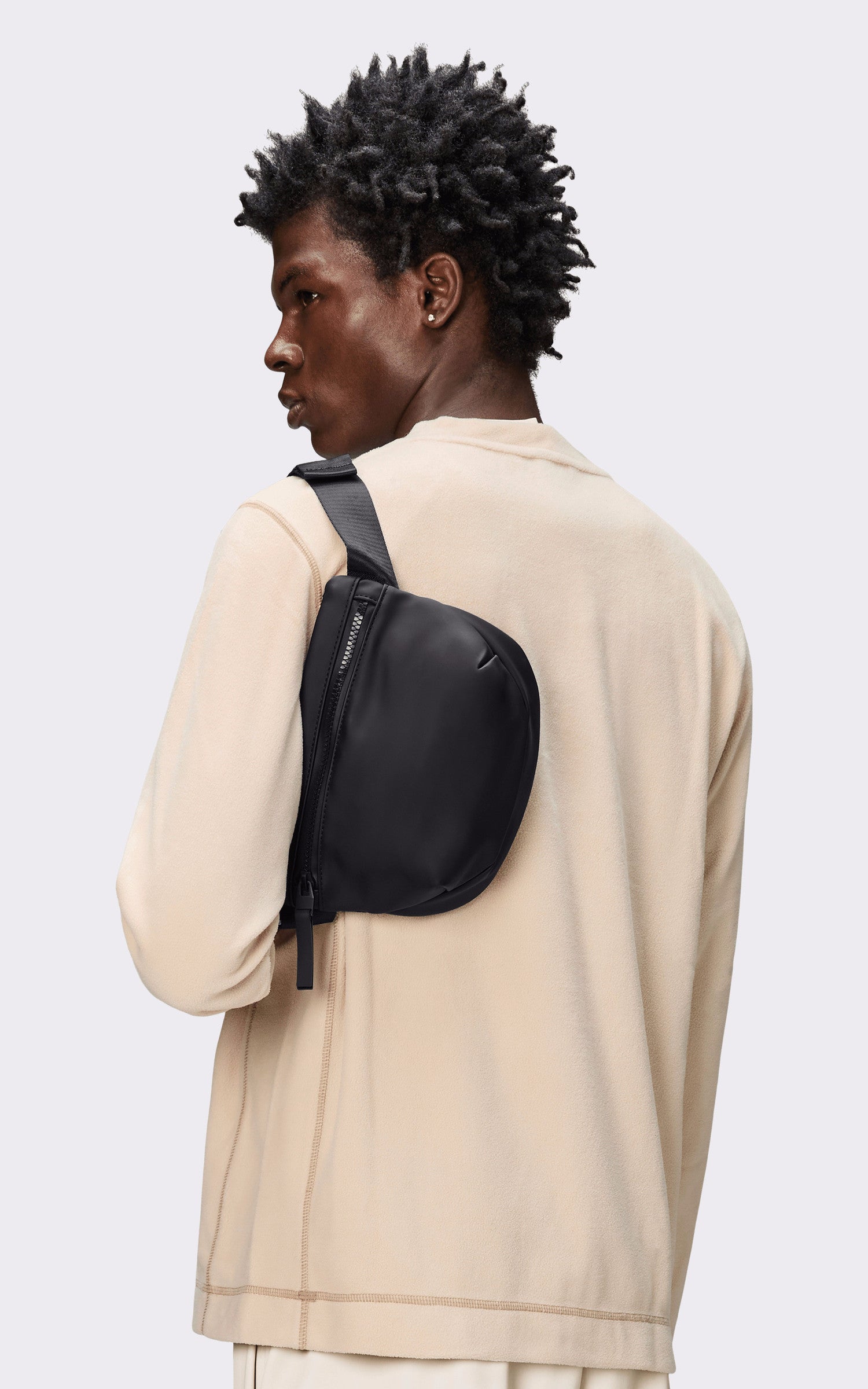 A &quot;13180 VALERA BUM BAG&quot; Noir Rains sac_banane Mixte interior photo 2