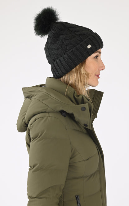 A &quot;AMALIE-TN&quot; Vert Soia &amp; Kyo Bonnet Femme closed photo