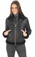 A "LCW1257" Noir Schott Bombardier Femme closed photo