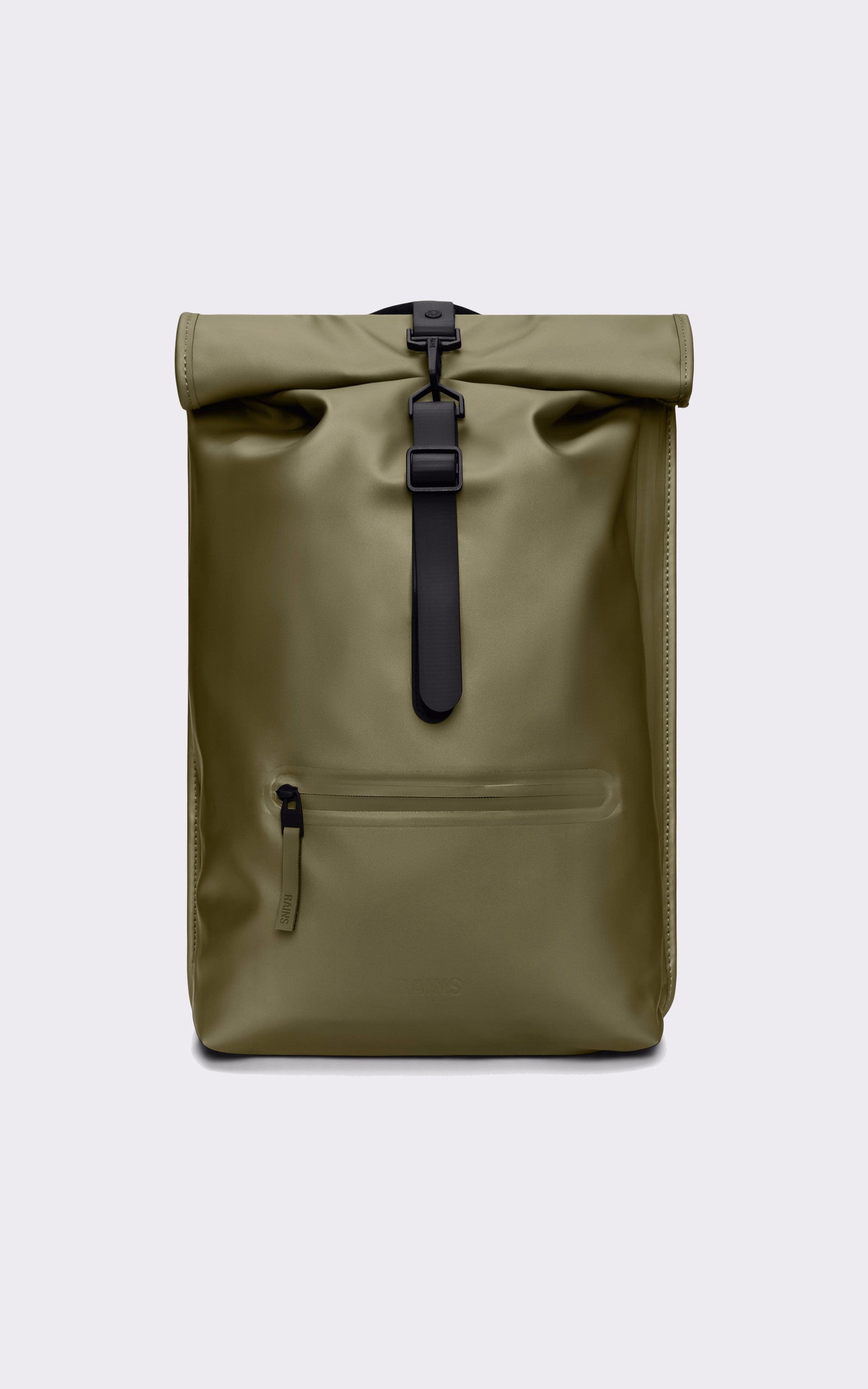 A &quot;13320 ROLLTOP RUCKSACK&quot; Kaki Rains Sac Mixte opened photo