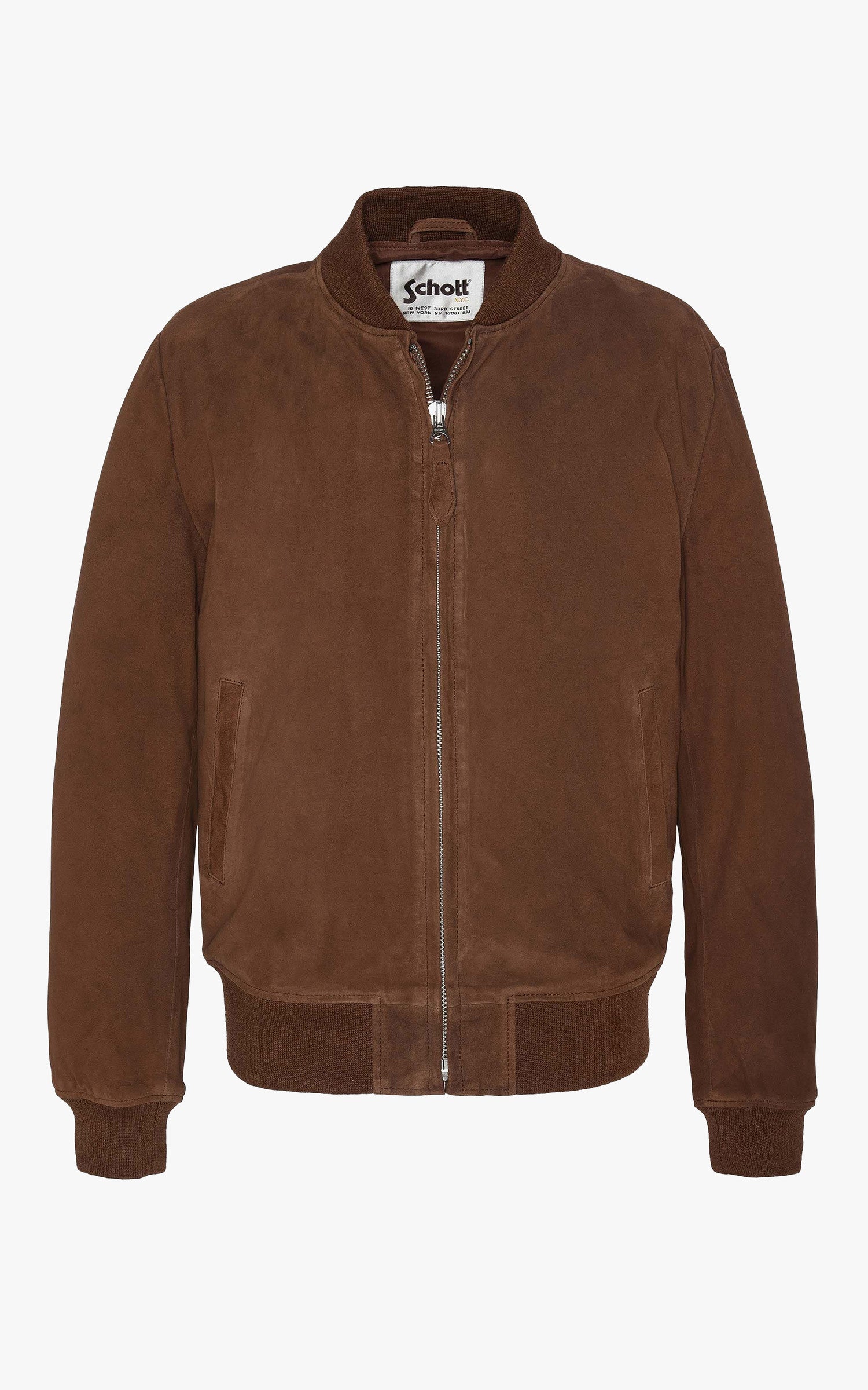 A &quot;LC300&quot; Cognac Schott Blouson Homme opened photo