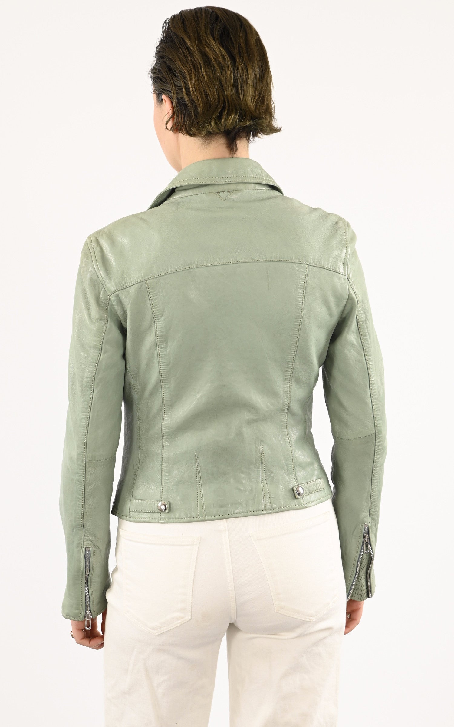 A &quot;OLYMPE 101964&quot; Vert de gris Rose Garden Blouson Femme back photo 4