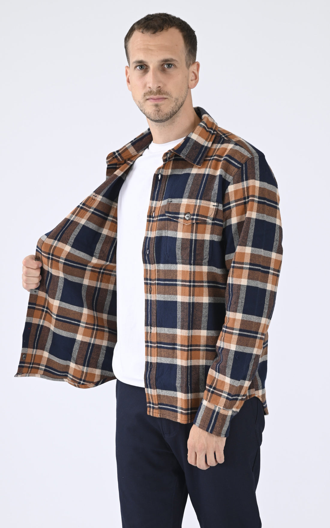 A &quot;QUIDEL 103638&quot; Marron Iron&amp;Resin Chemise Homme opened photo