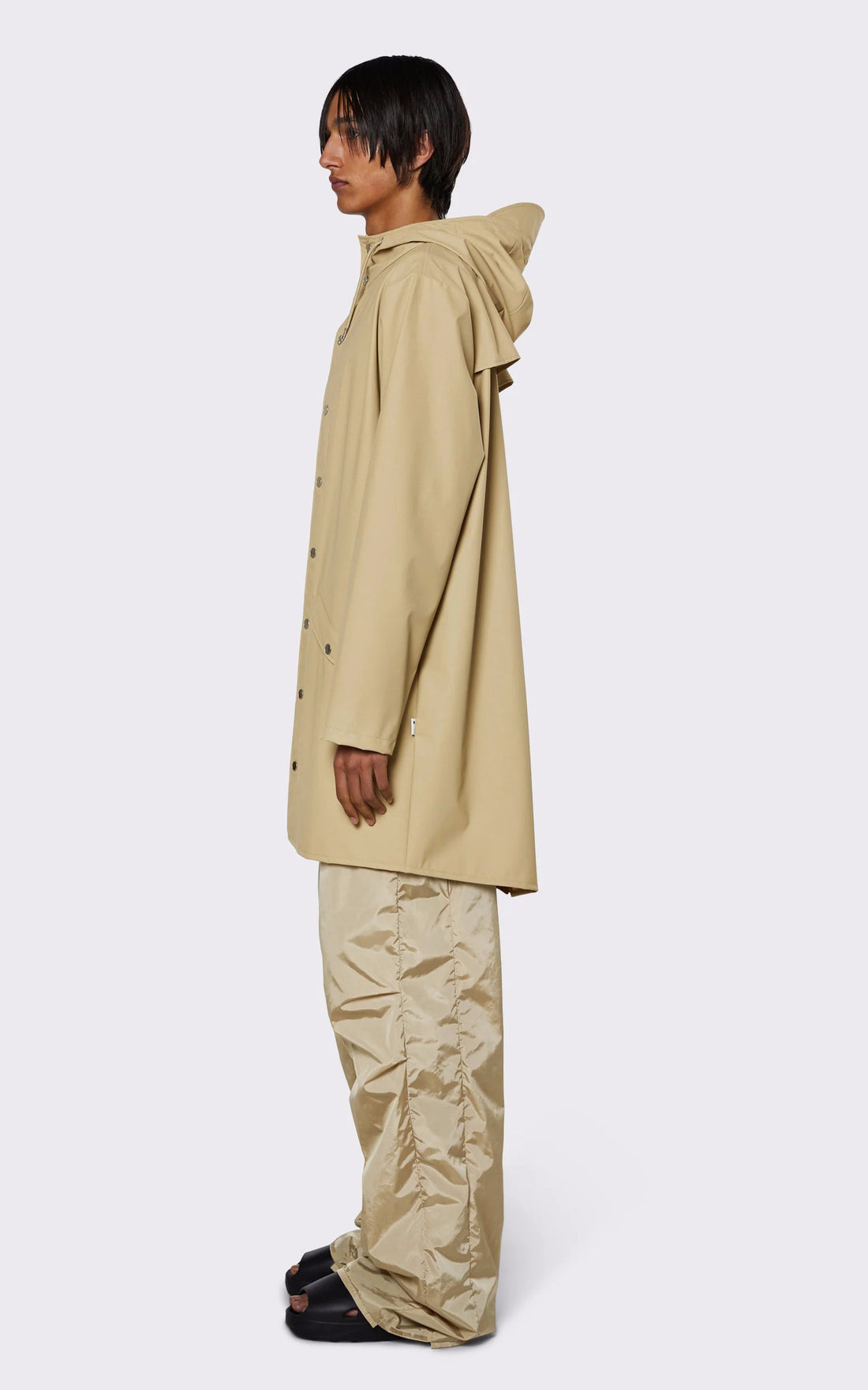 A &quot;12020 JACKET&quot; Beige Rains 3/4 Mixte opened photo