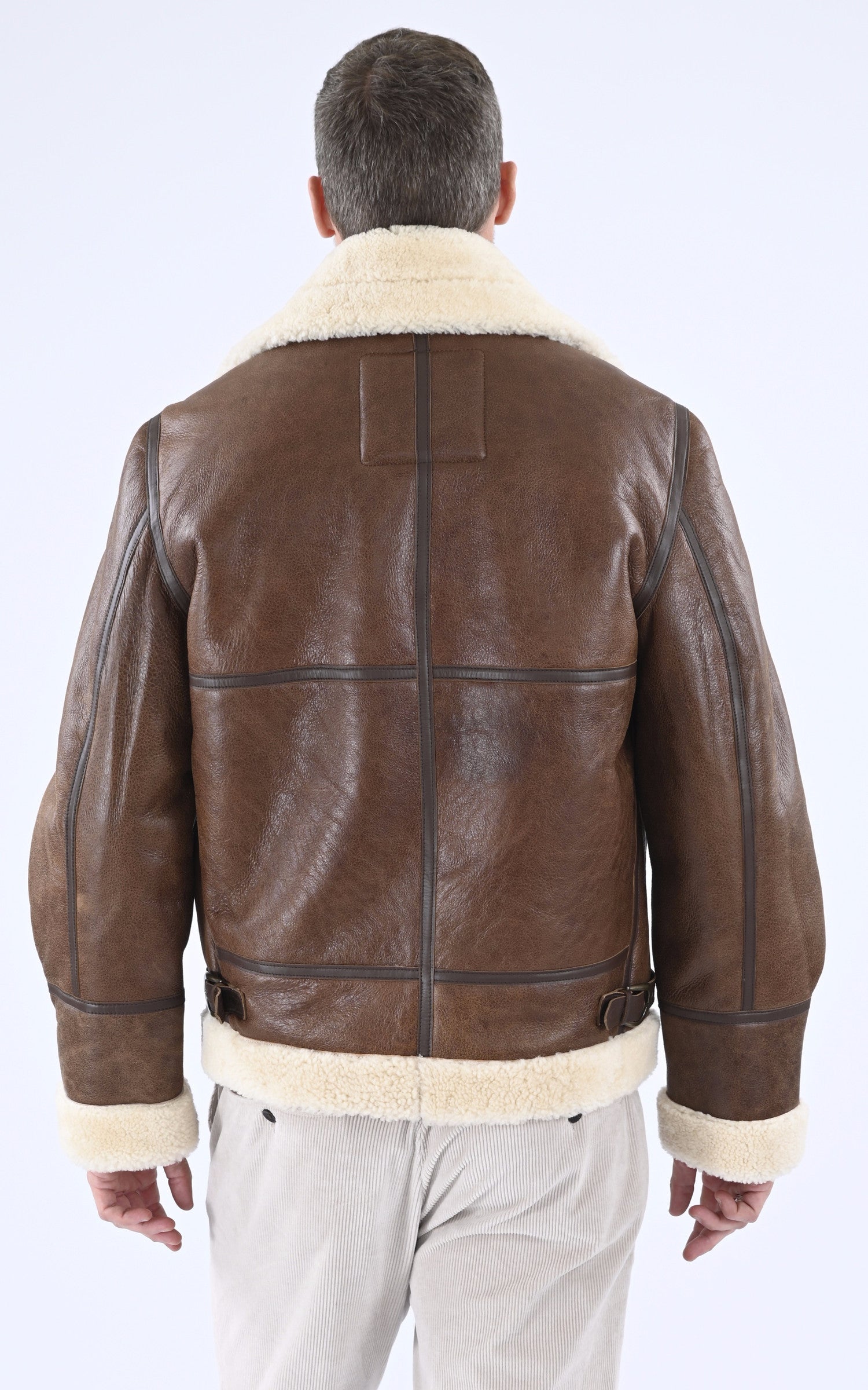 A &quot;LC1259&quot; Mocca Schott Bombardier Homme back photo 4