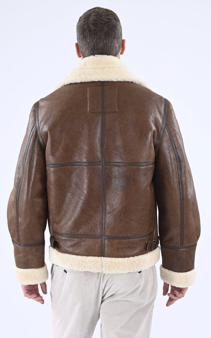 A &quot;LC1259&quot; Mocca Schott Bombardier Homme back photo