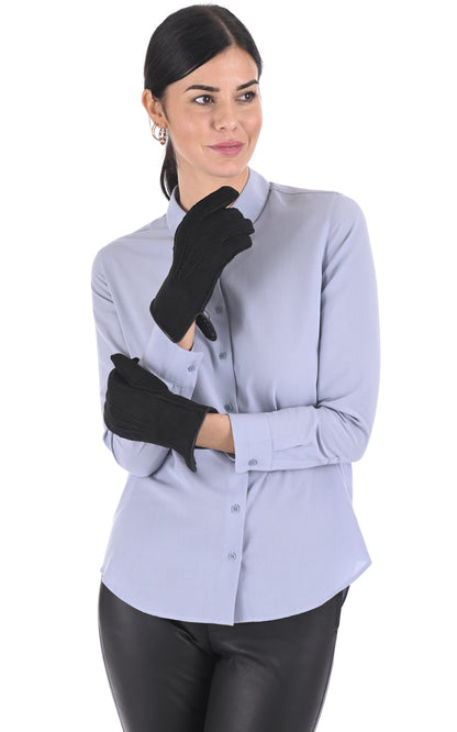 A &quot;RPFL12756F&quot; Noir La Canadienne Gants Femme opened photo