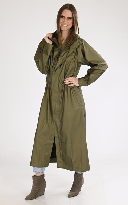 A &quot;12120 BOLD LONGEST JACKET&quot; Kaki Rains 7/8 Mixte closed photo