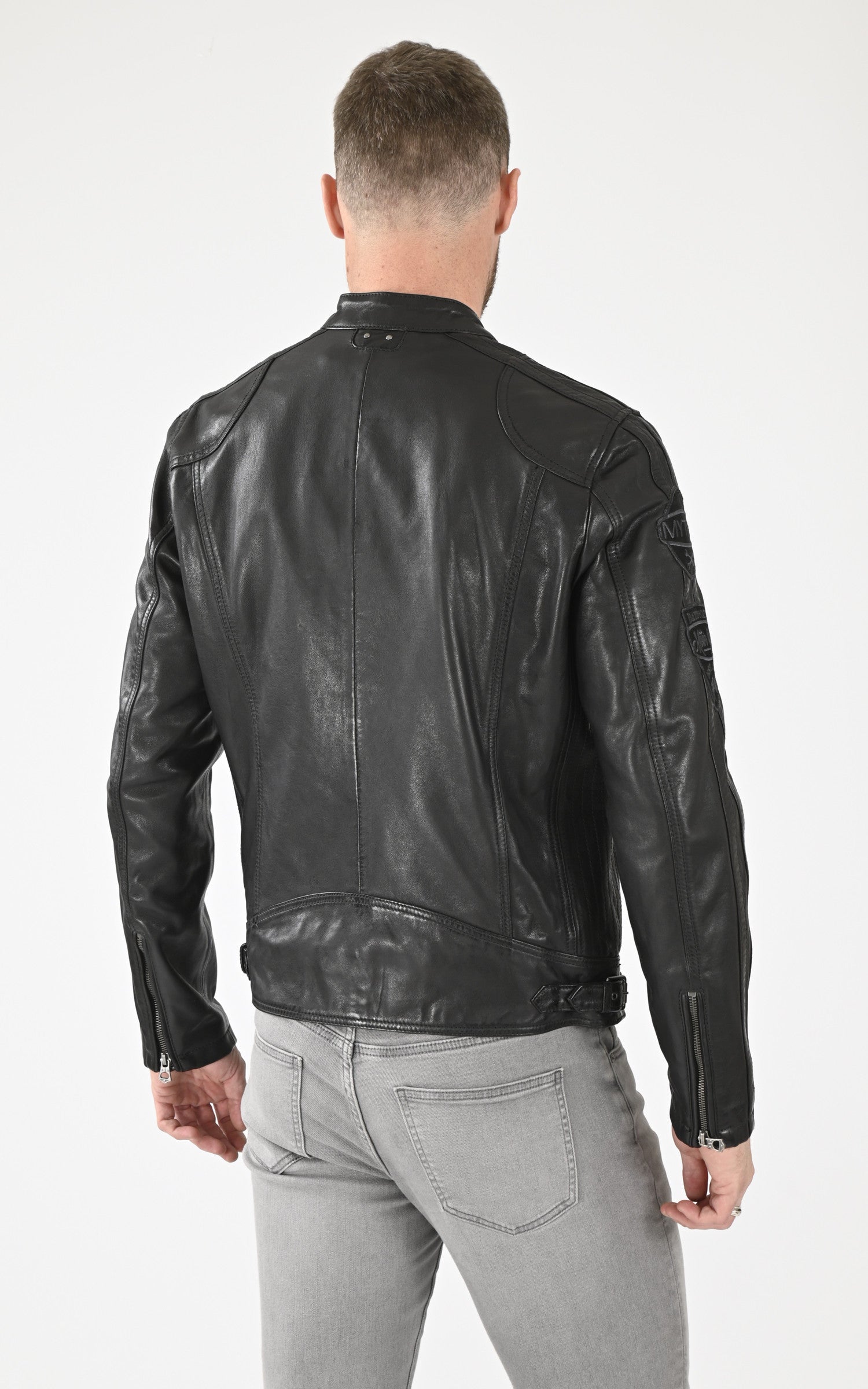 A &quot;WARTBURG 102832&quot; Noir Daytona 73 Blouson Homme back photo