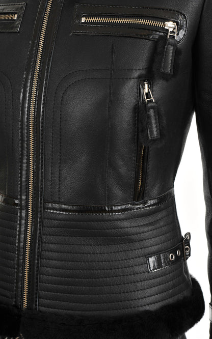 A &quot;ZION&quot; Noir La Canadienne Bombardier Femme details photo