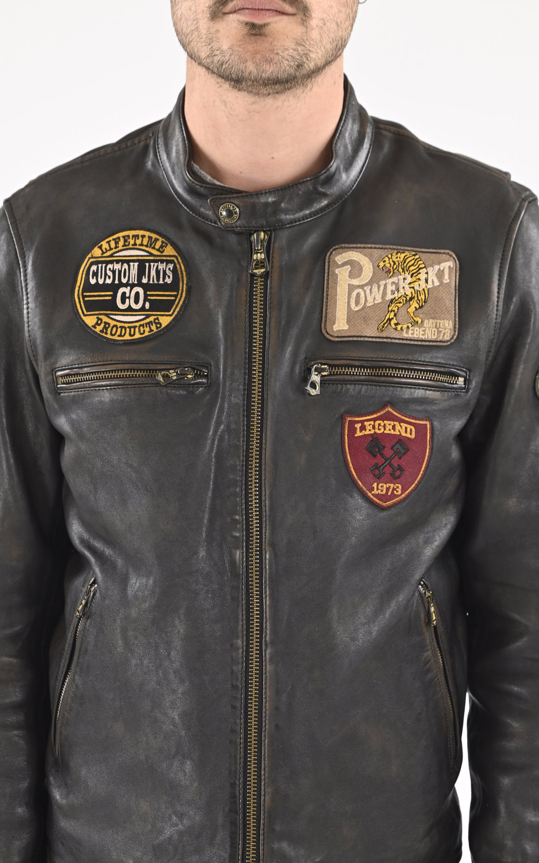 A &quot;MARTINEZ 102828&quot; Noir Daytona 73 Blouson Homme opened photo