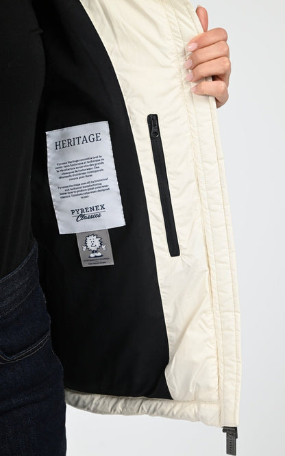 Bl doudoune Textile Femme Pyrenex, modèle Adele de couleur ivory
