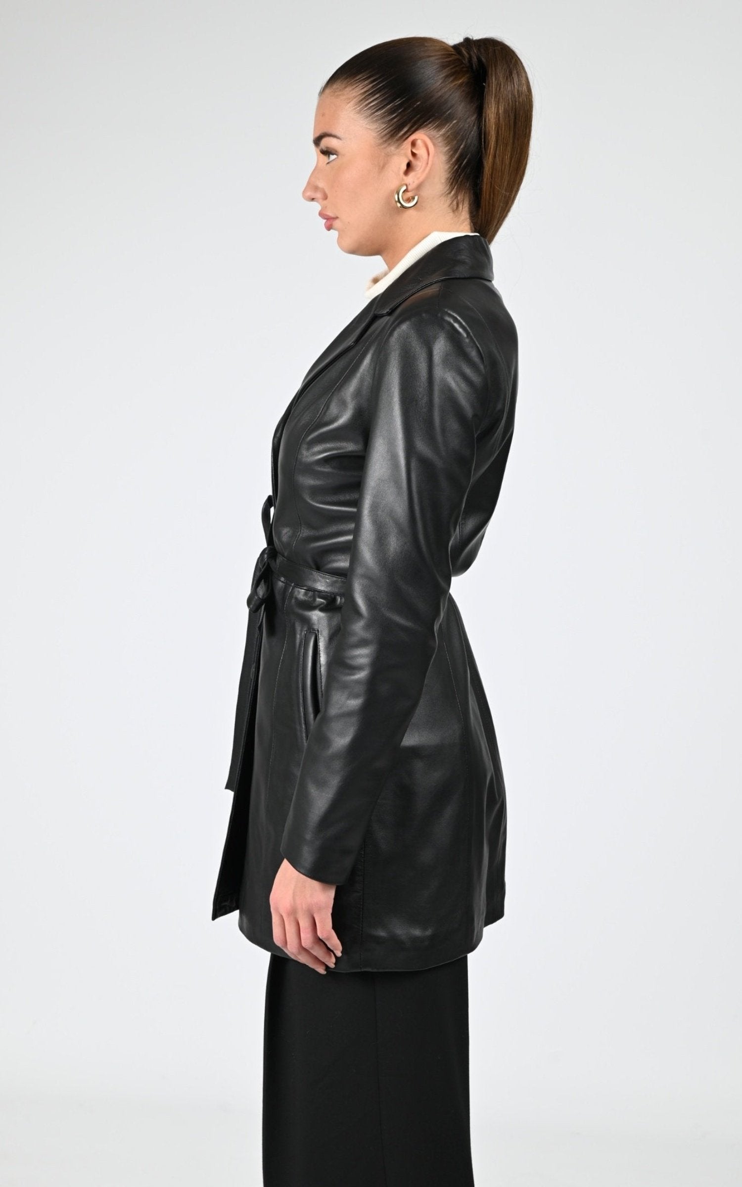 A &quot;ADRIANA&quot; Noir La Canadienne Veste Femme interior photo