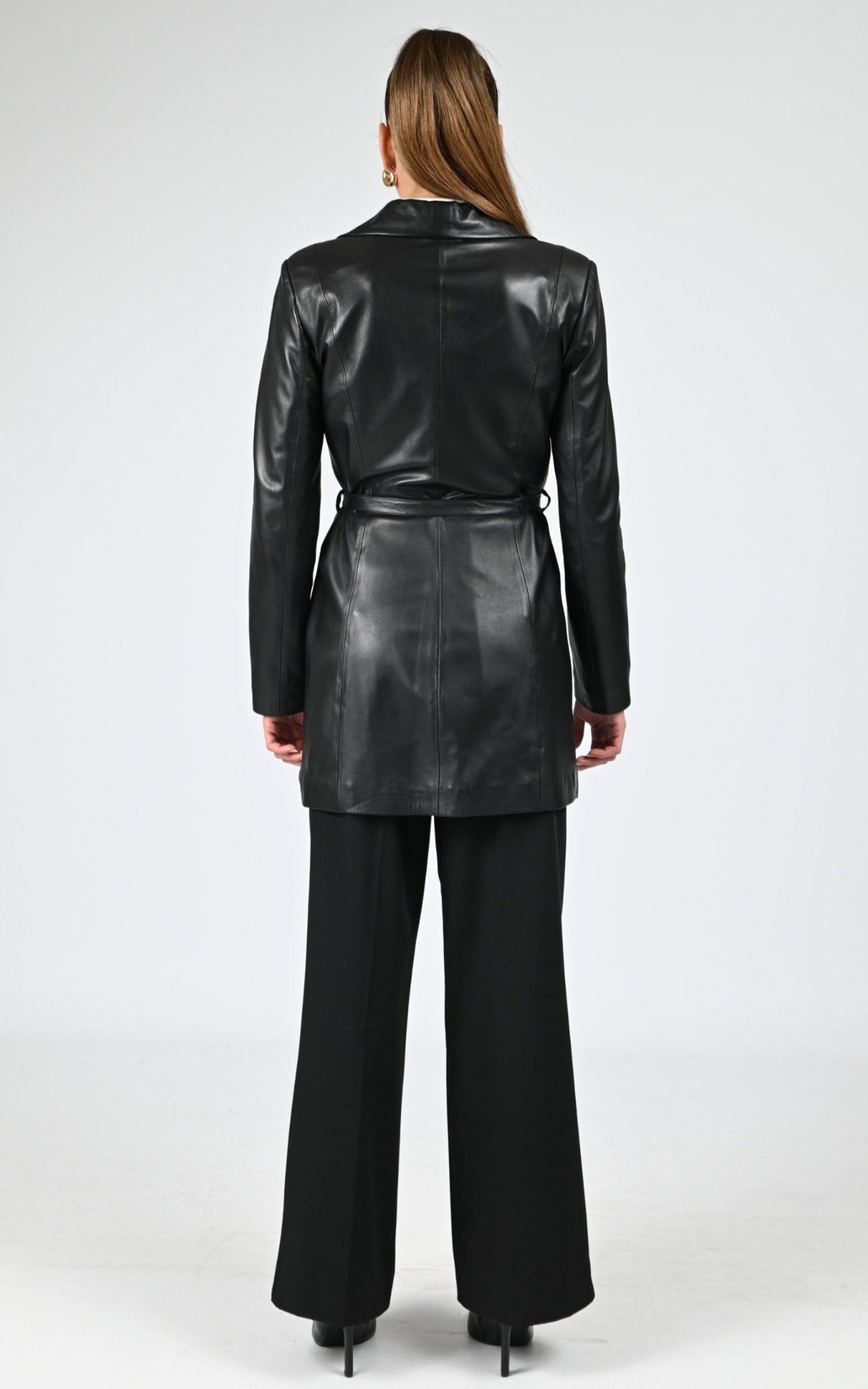 A &quot;ADRIANA&quot; Noir La Canadienne Veste Femme back photo 4