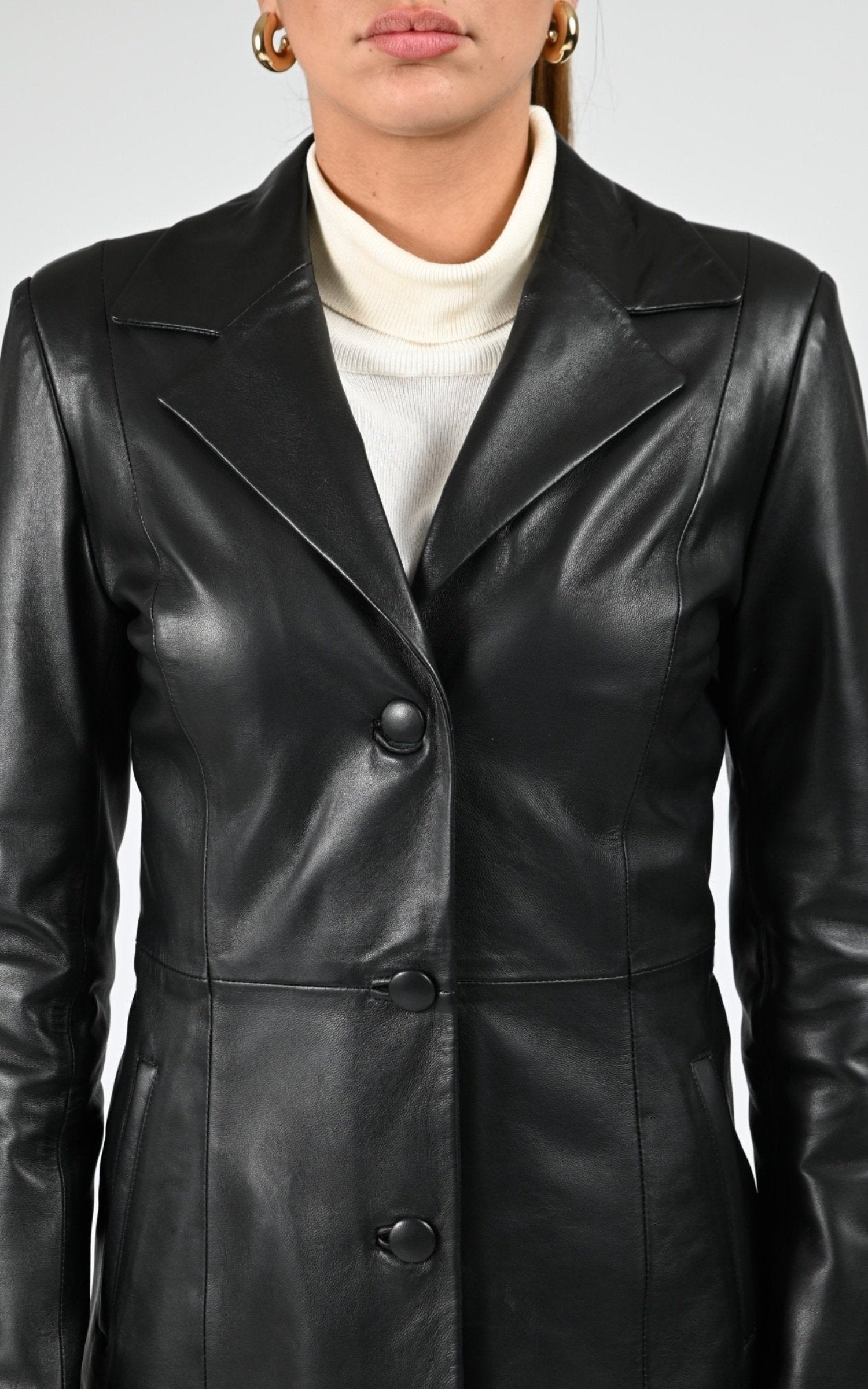 A &quot;ADRIANA&quot; Noir La Canadienne Veste Femme details photo 5