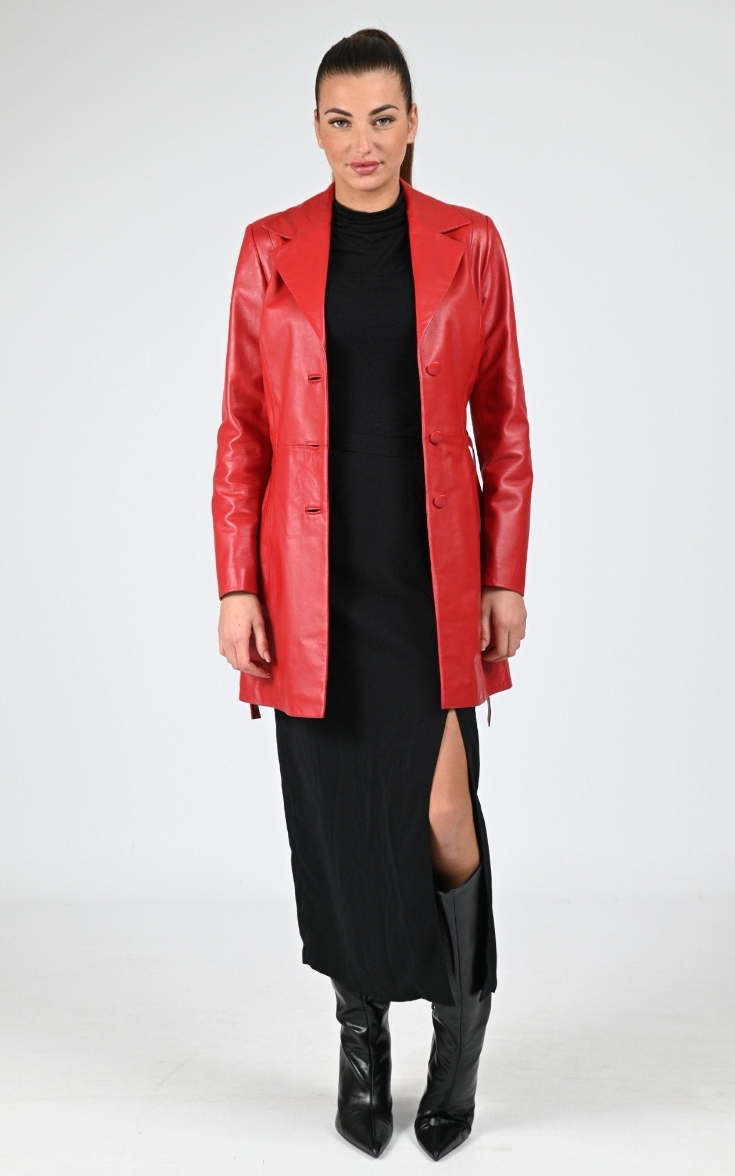 A &quot;ADRIANA&quot; Rouge La Canadienne Veste Femme closed photo