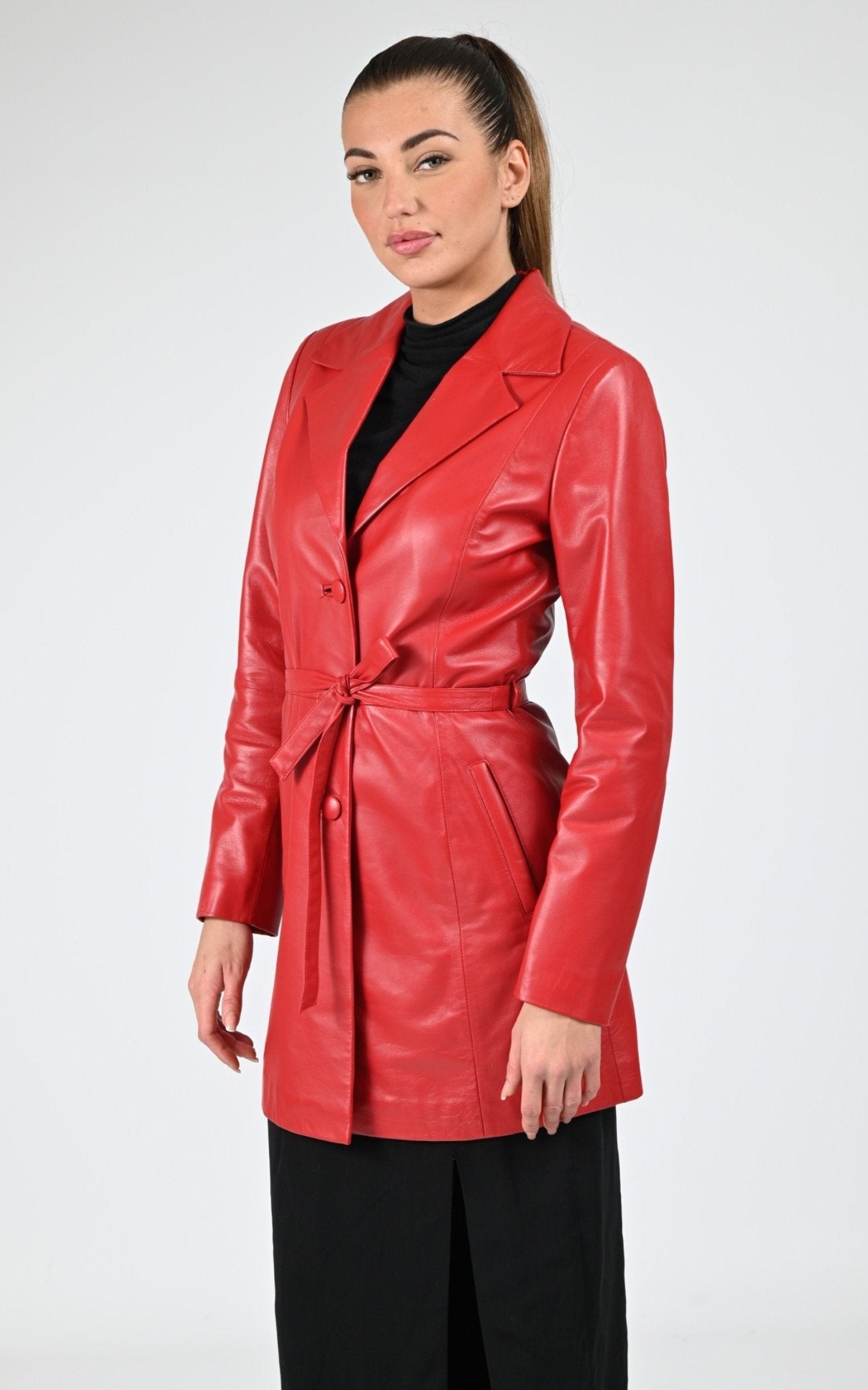 A &quot;ADRIANA&quot; Rouge La Canadienne Veste Femme opened photo