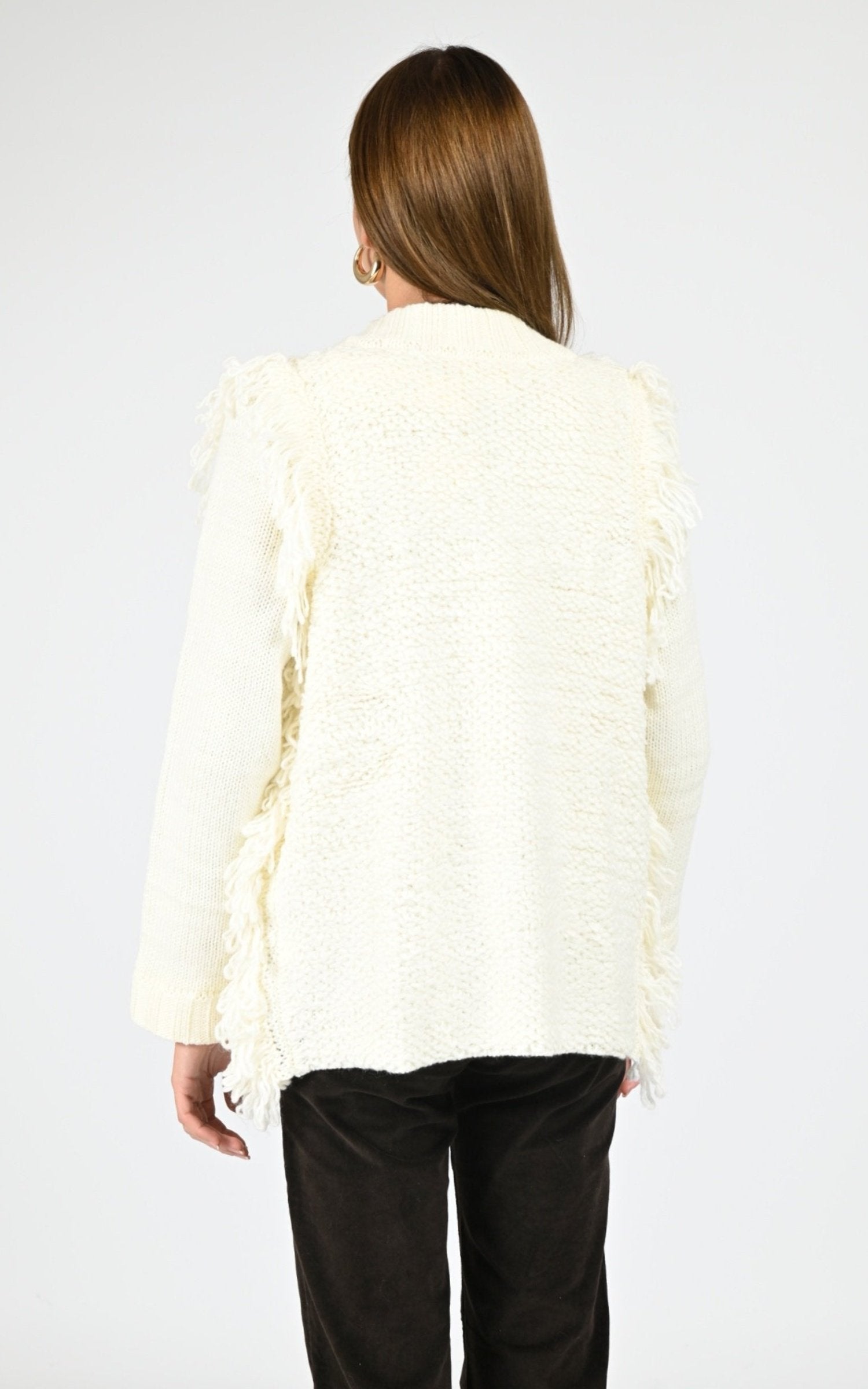 Cardigan Textile Femme Notshy, modèle Adrien 4705807 de couleur ecru 3