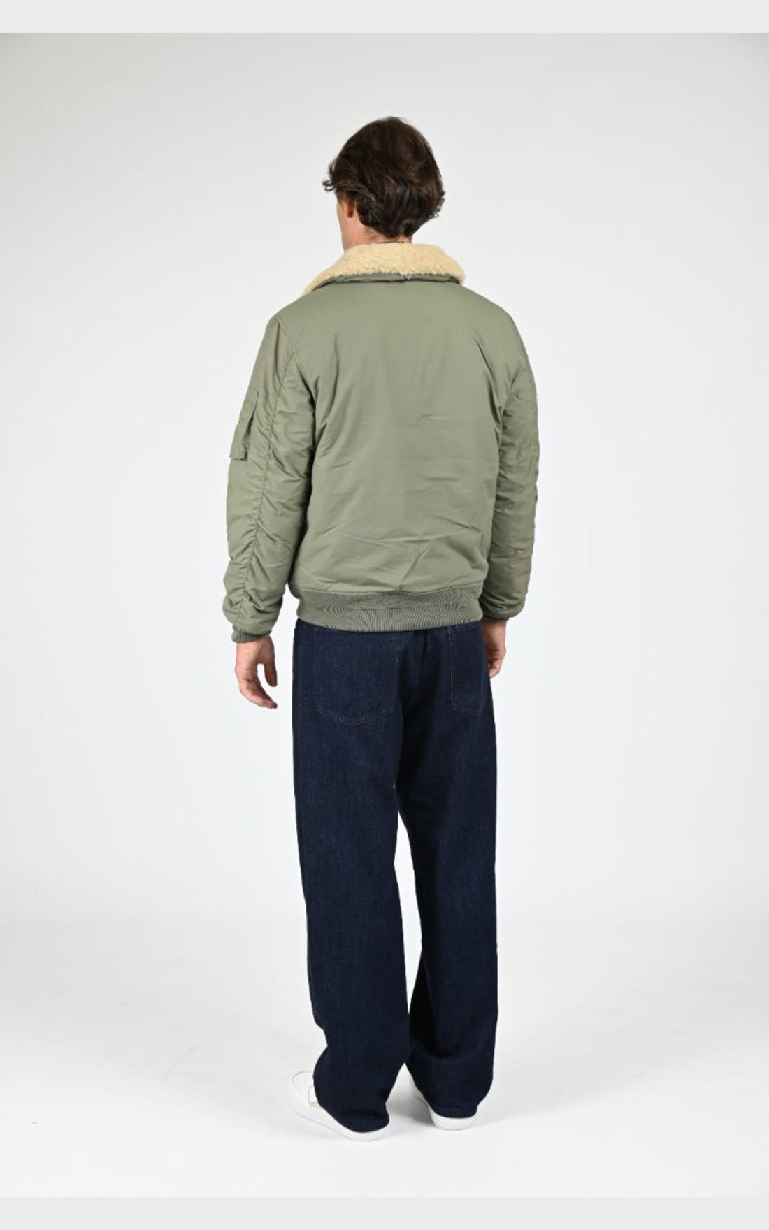 Blouson Textile Homme Schott, modèle Airkraft 2 de couleur kaki
