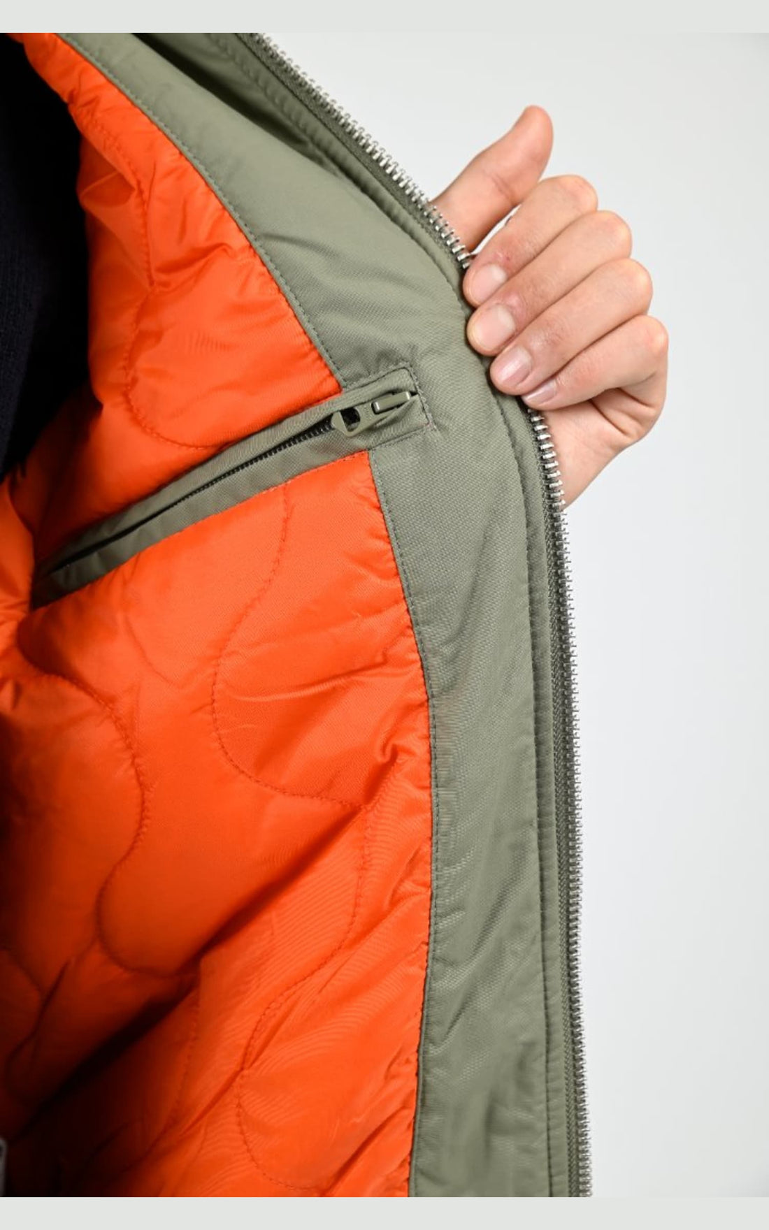 Blouson Textile Homme Schott, modèle Airkraft 2 de couleur kaki