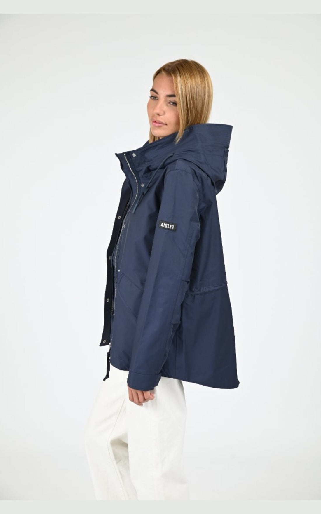 Parka Textile Femme Aigle, modèle Ais24wout006 de couleur bleu