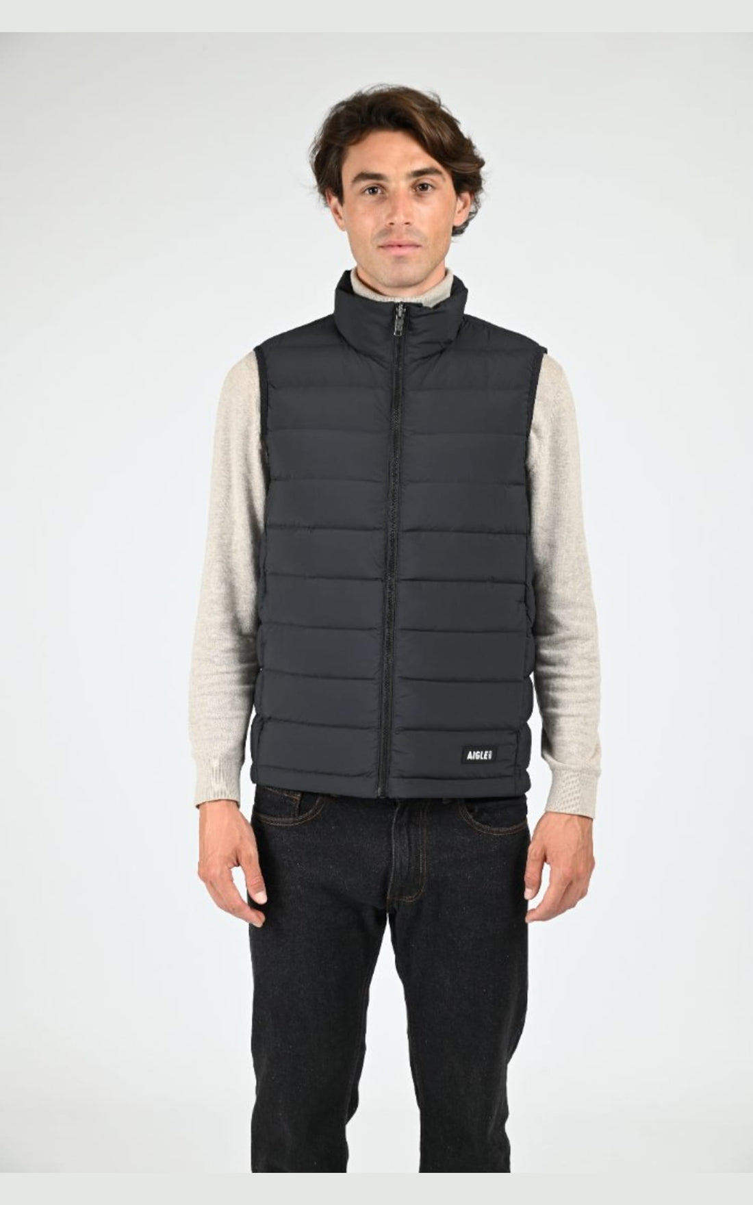 Gil doudoune Textile Homme Aigle, modèle Aiw24moui015 de couleur noir