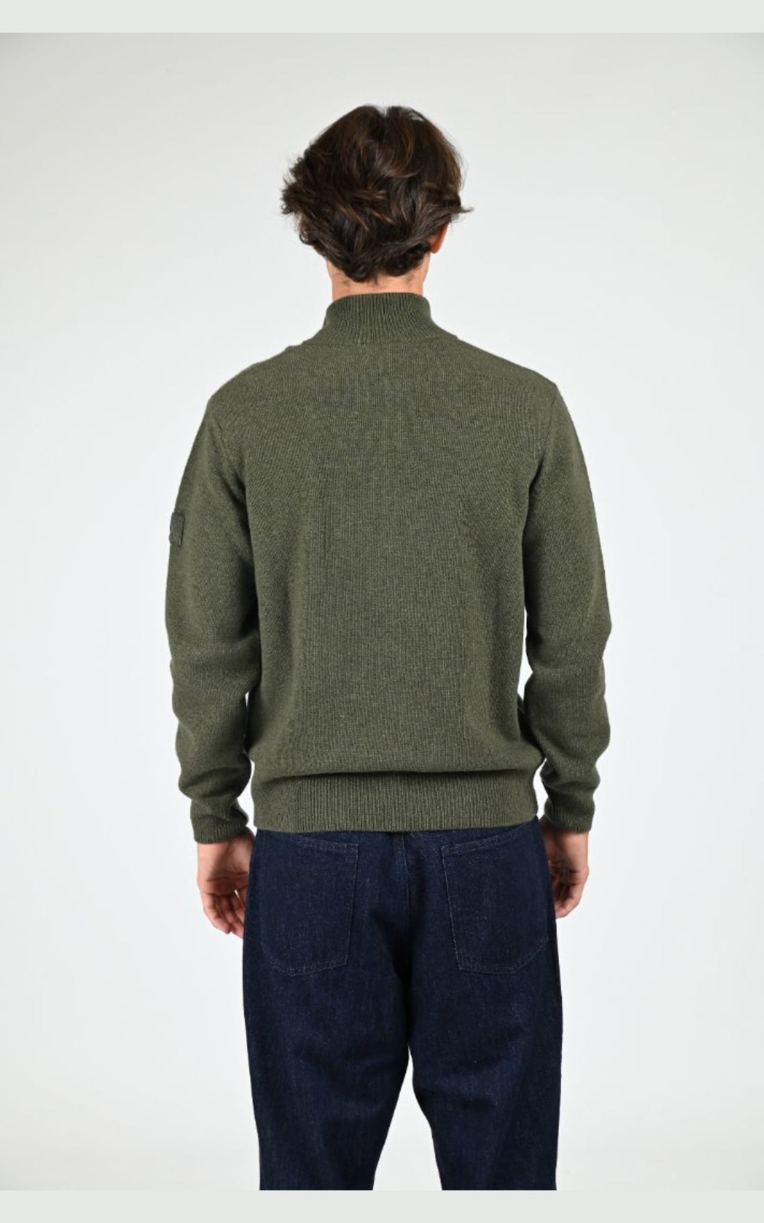 Pull Textile Homme Aigle, modèle Aiw25mkni001 de couleur kaki