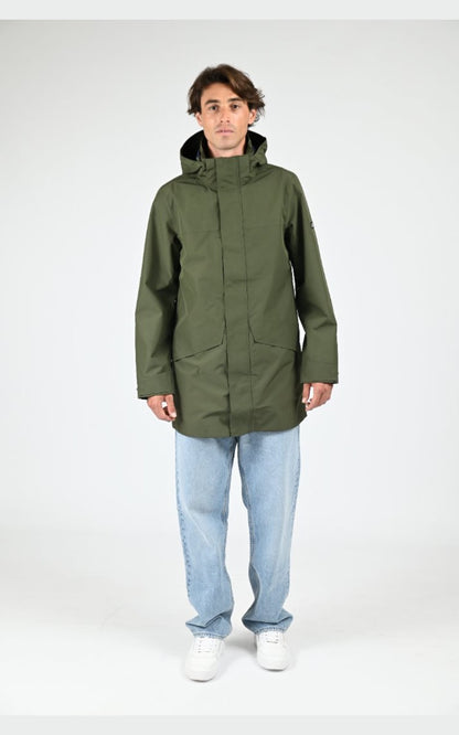 Parka Textile Homme Aigle, modèle Aiw25mout003 de couleur kaki