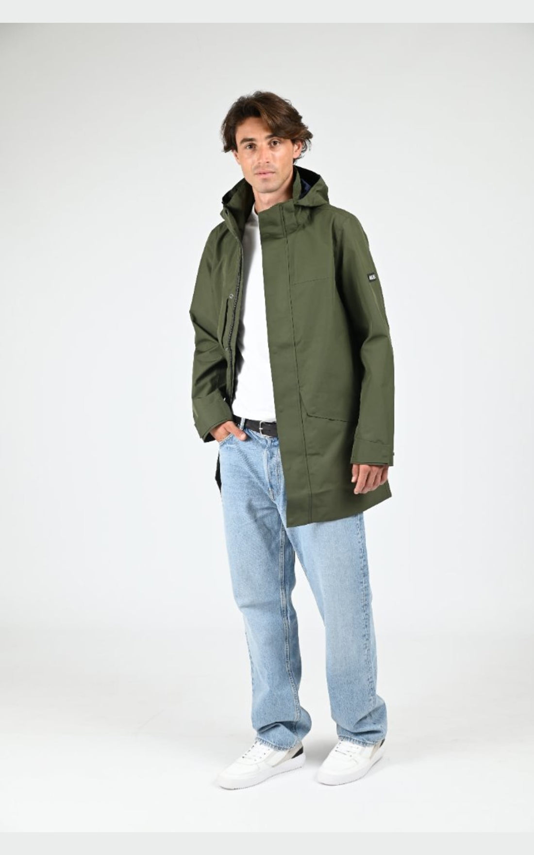 Parka Textile Homme Aigle, modèle Aiw25mout003 de couleur kaki