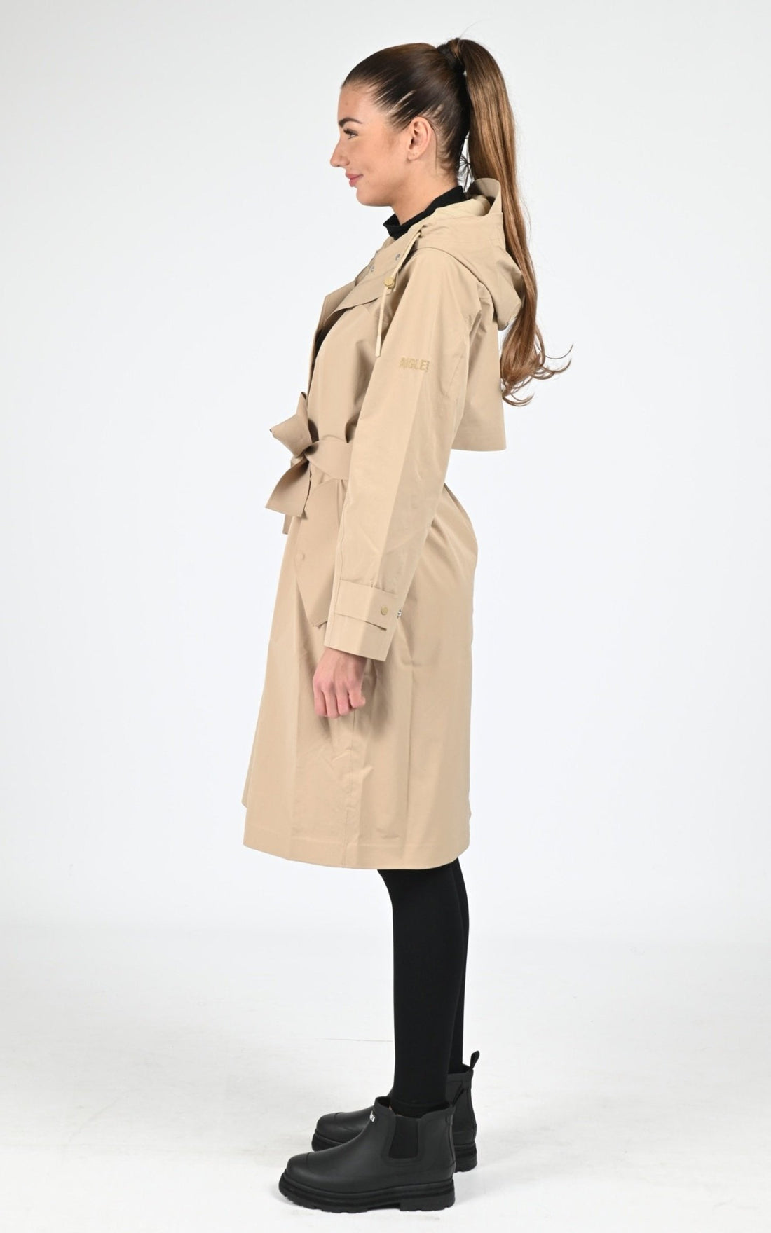 Trench Textile Femme Aigle, modèle Aiw25wout010 de couleur osier