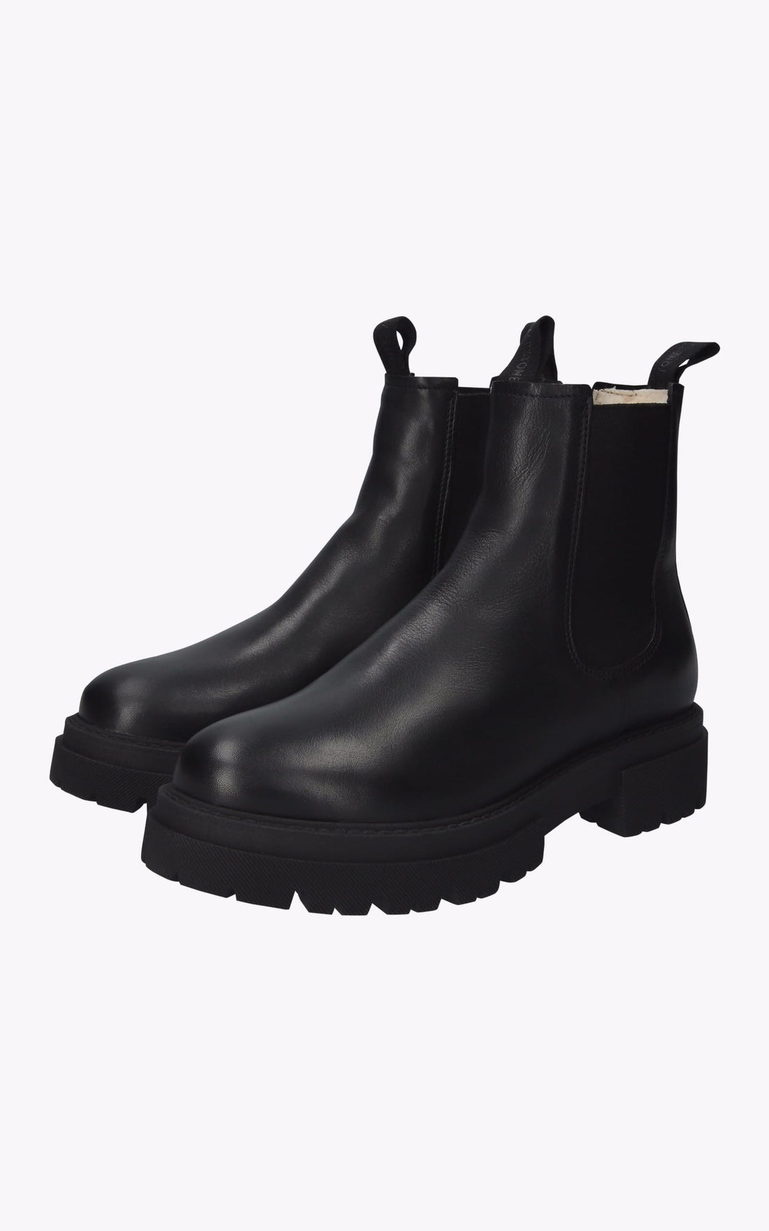 Chaussures Cuir Femme Blackstone, modèle Al412 de couleur noir - vue ouverte
