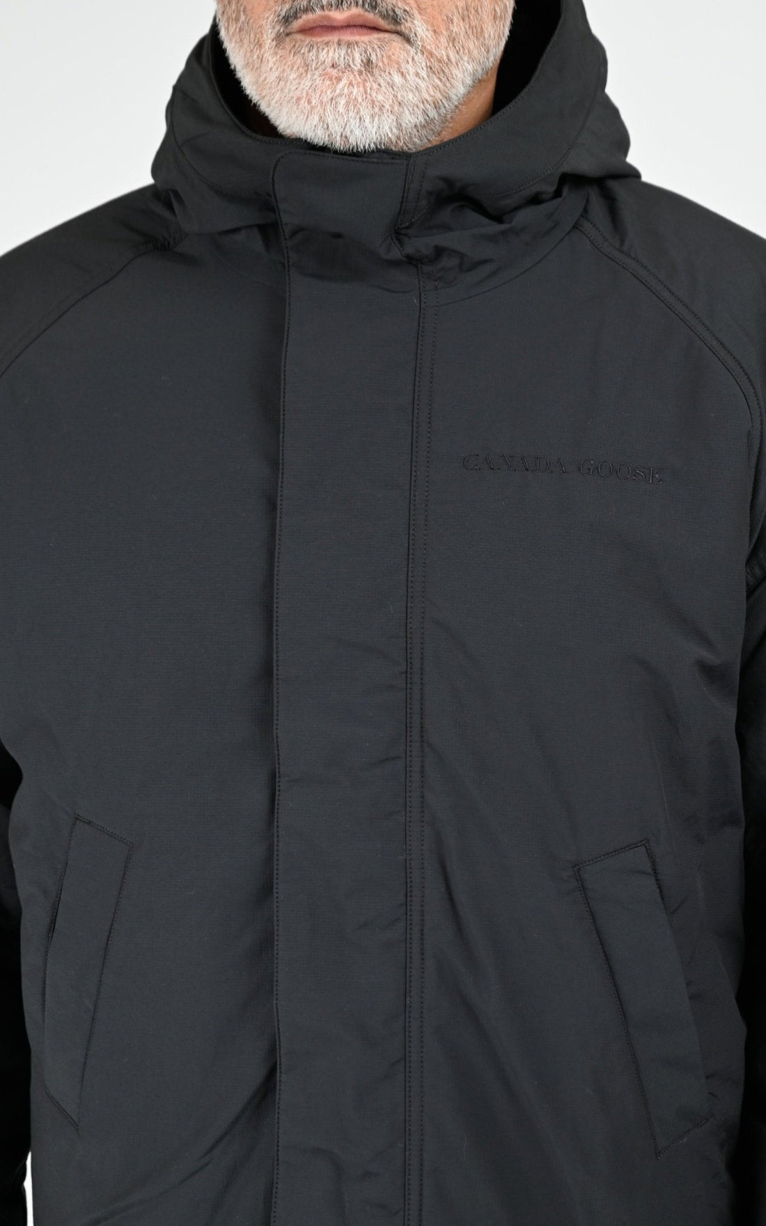 Veste Textile Homme Canada Goose, modèle Alberni rev fleece 7067m de couleur black/black 381