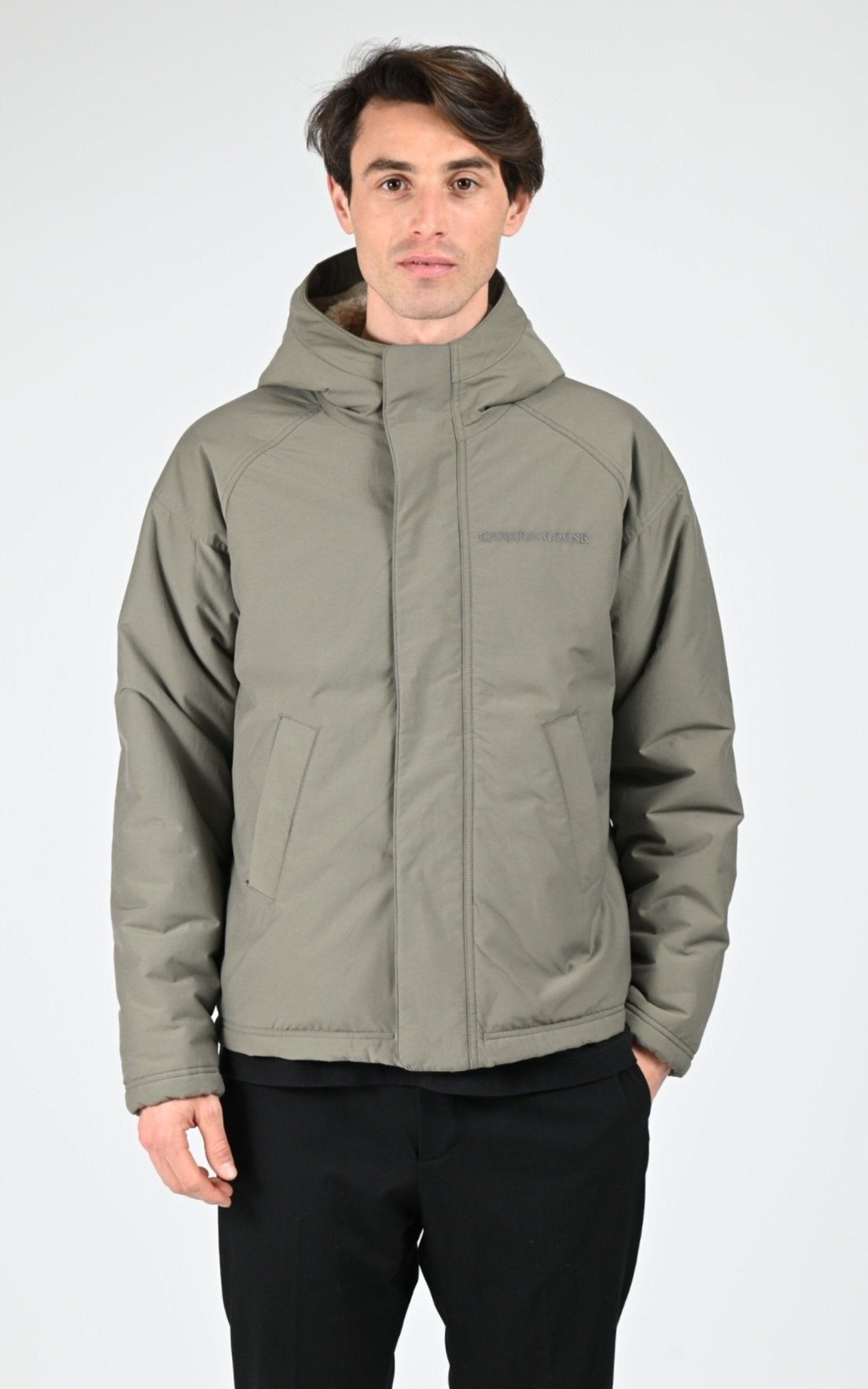 Veste Textile Homme Canada Goose, modèle Alberni rev fleece 7067m de couleur l. tan/smok sage 441 2