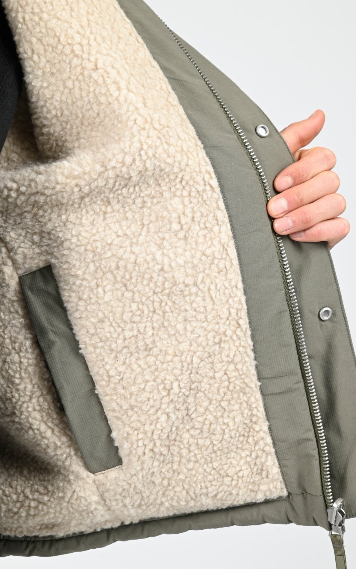 Veste Textile Homme Canada Goose, modèle Alberni rev fleece 7067m de couleur l. tan/smok sage 441 6