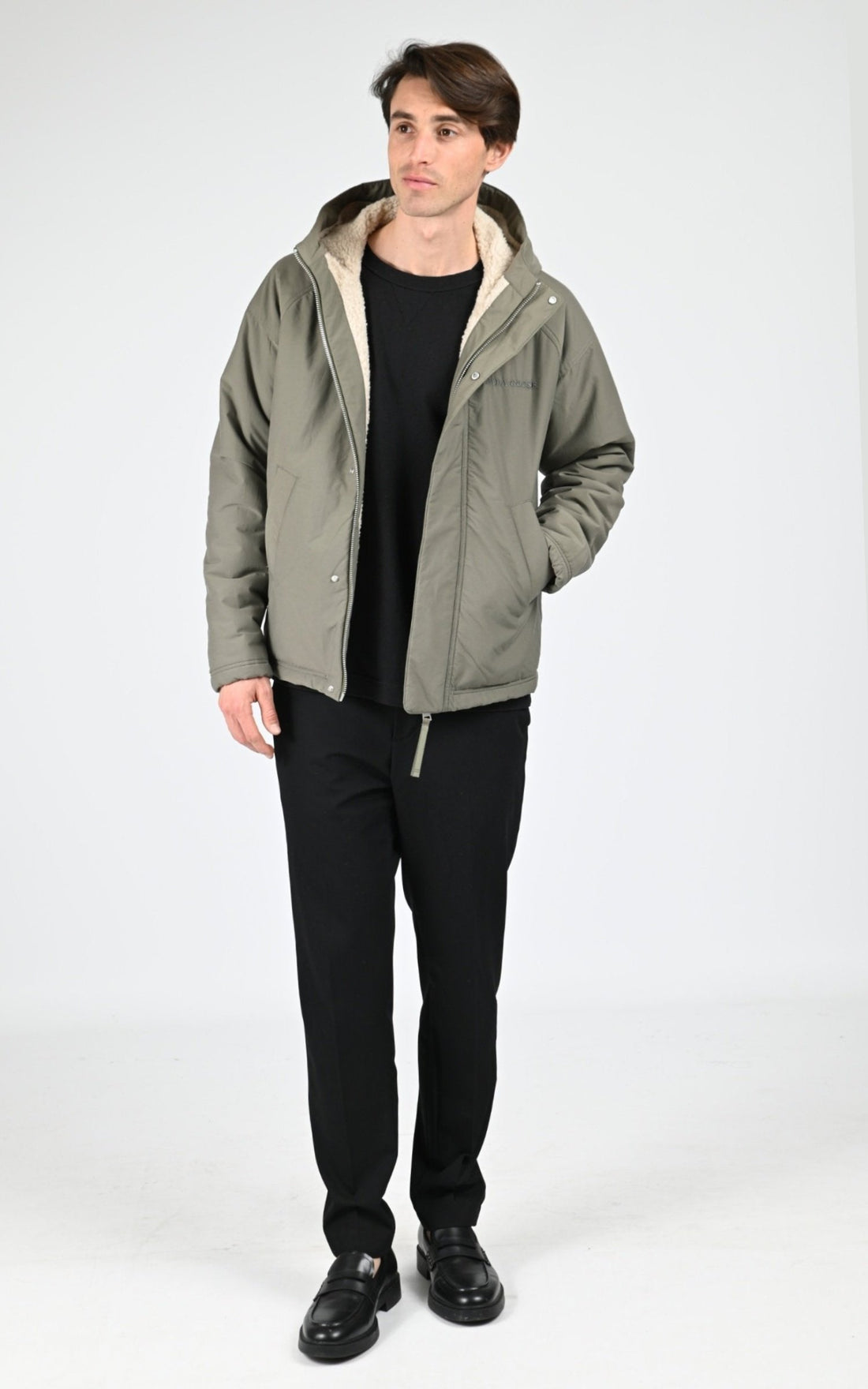 Veste Textile Homme Canada Goose, modèle Alberni rev fleece 7067m de couleur l. tan/smok sage 441