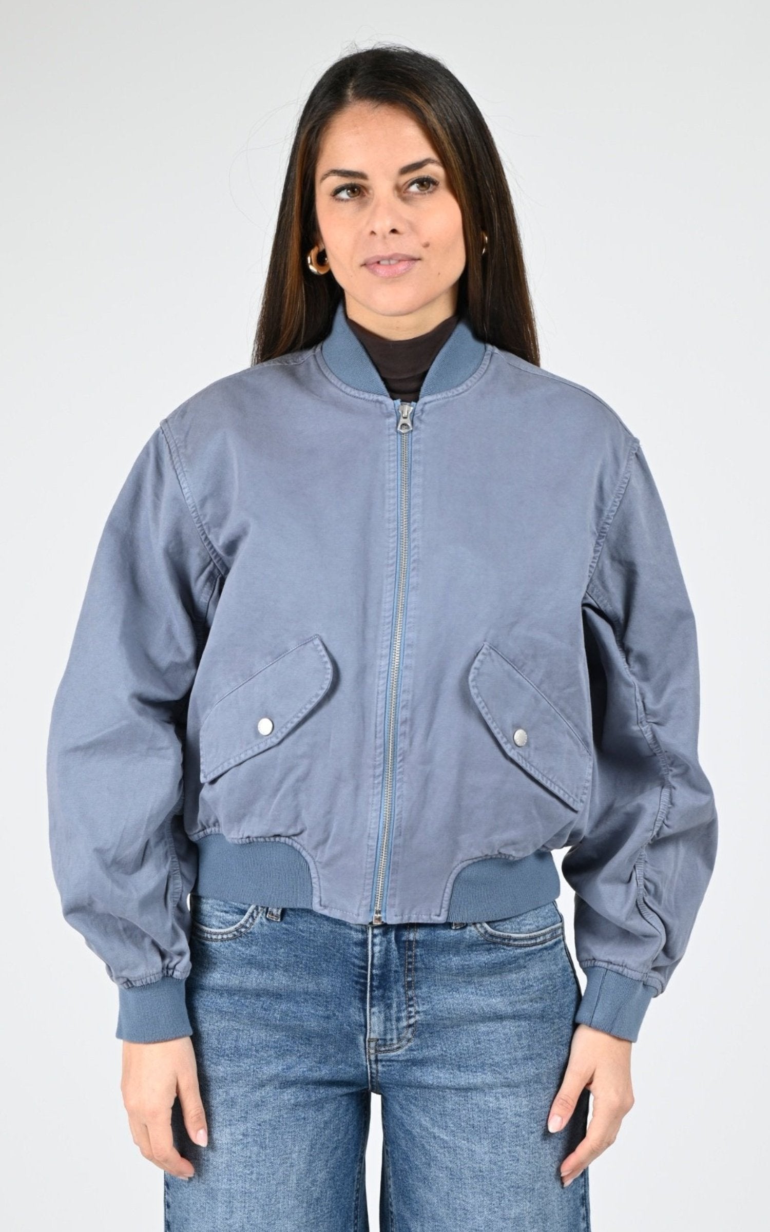 Blouson Textile Femme Schott, modèle Alicia w de couleur lake 1