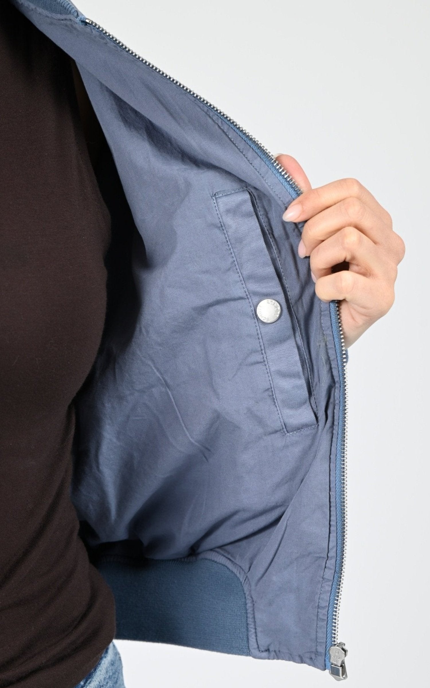 Blouson Textile Femme Schott, modèle Alicia w de couleur lake 5