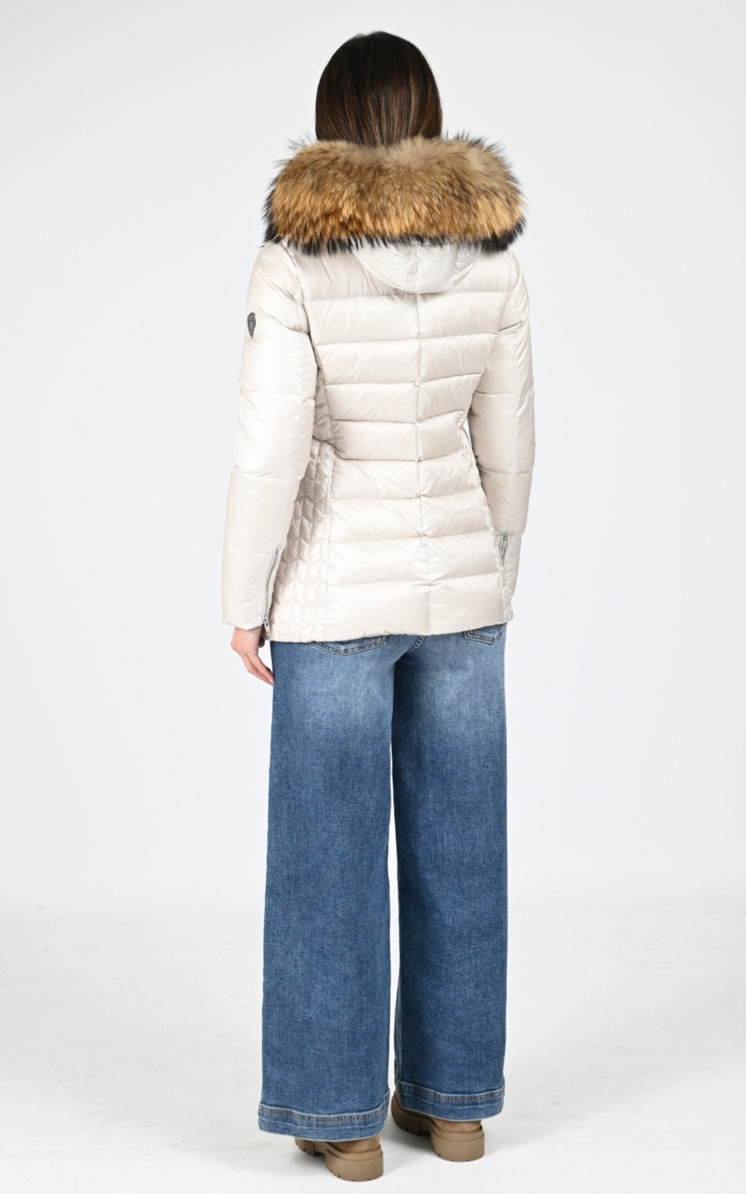 Ves doudoune Textile Femme Saki, modèle Alma jacket de couleur moonbeam 91515 4