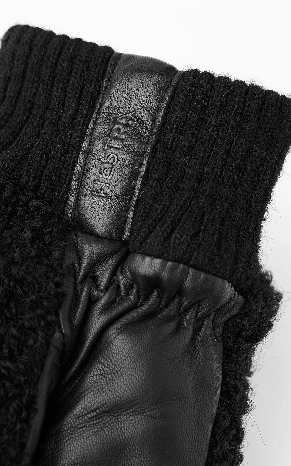 Moufles laine alpaga noir 2