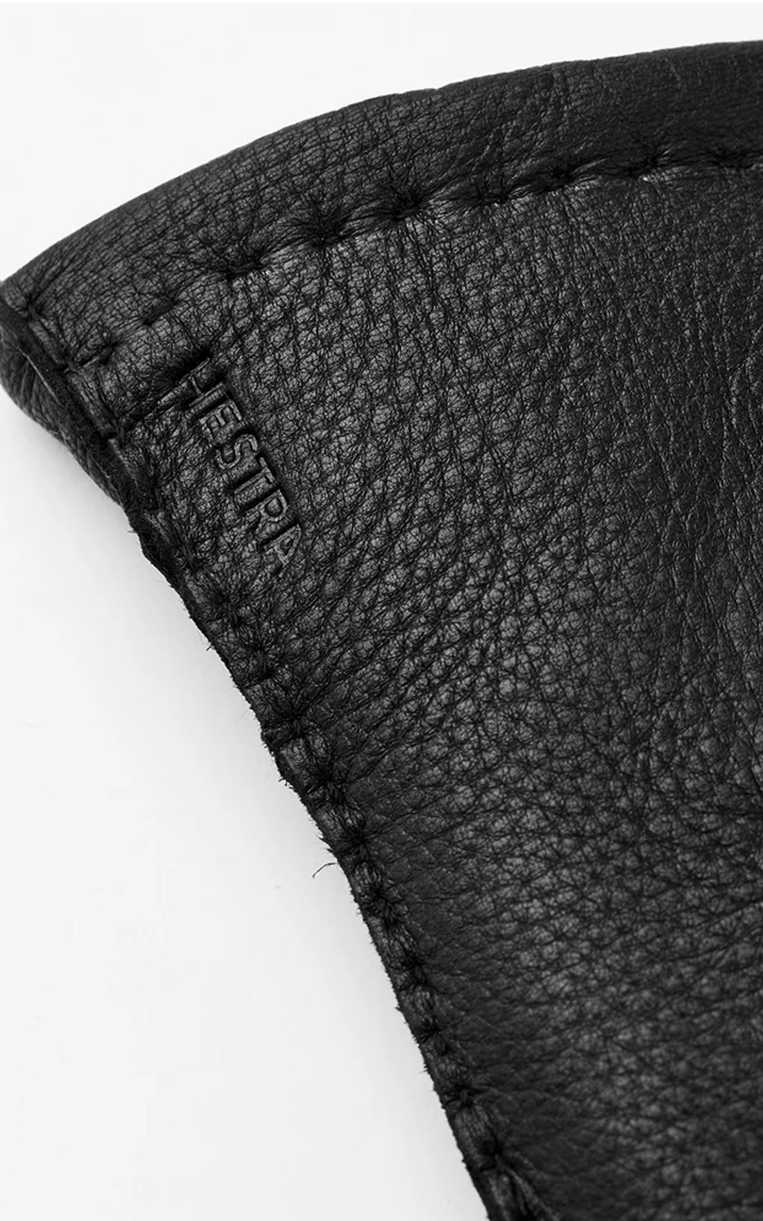 Guantes de cuero de ciervo negro