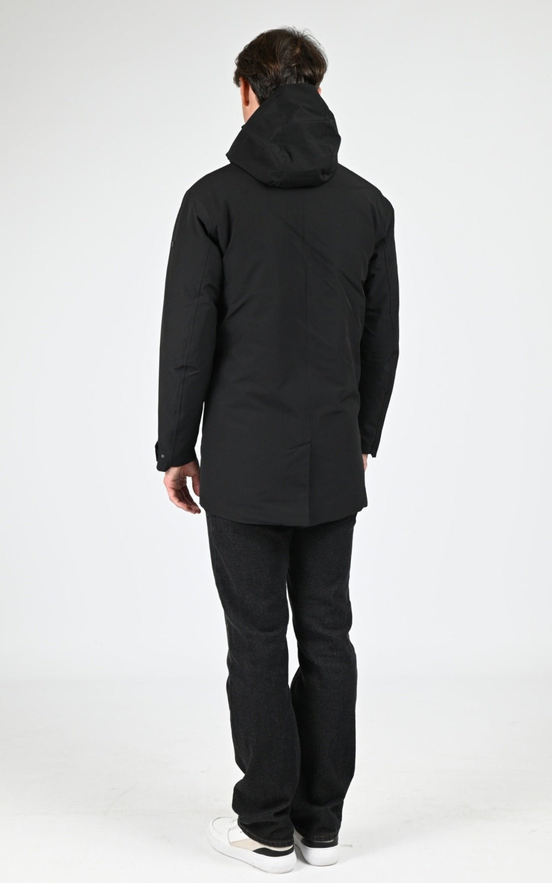 Parka Textile Homme Scandinavian Edition, modèle Ambit ii de couleur onyx