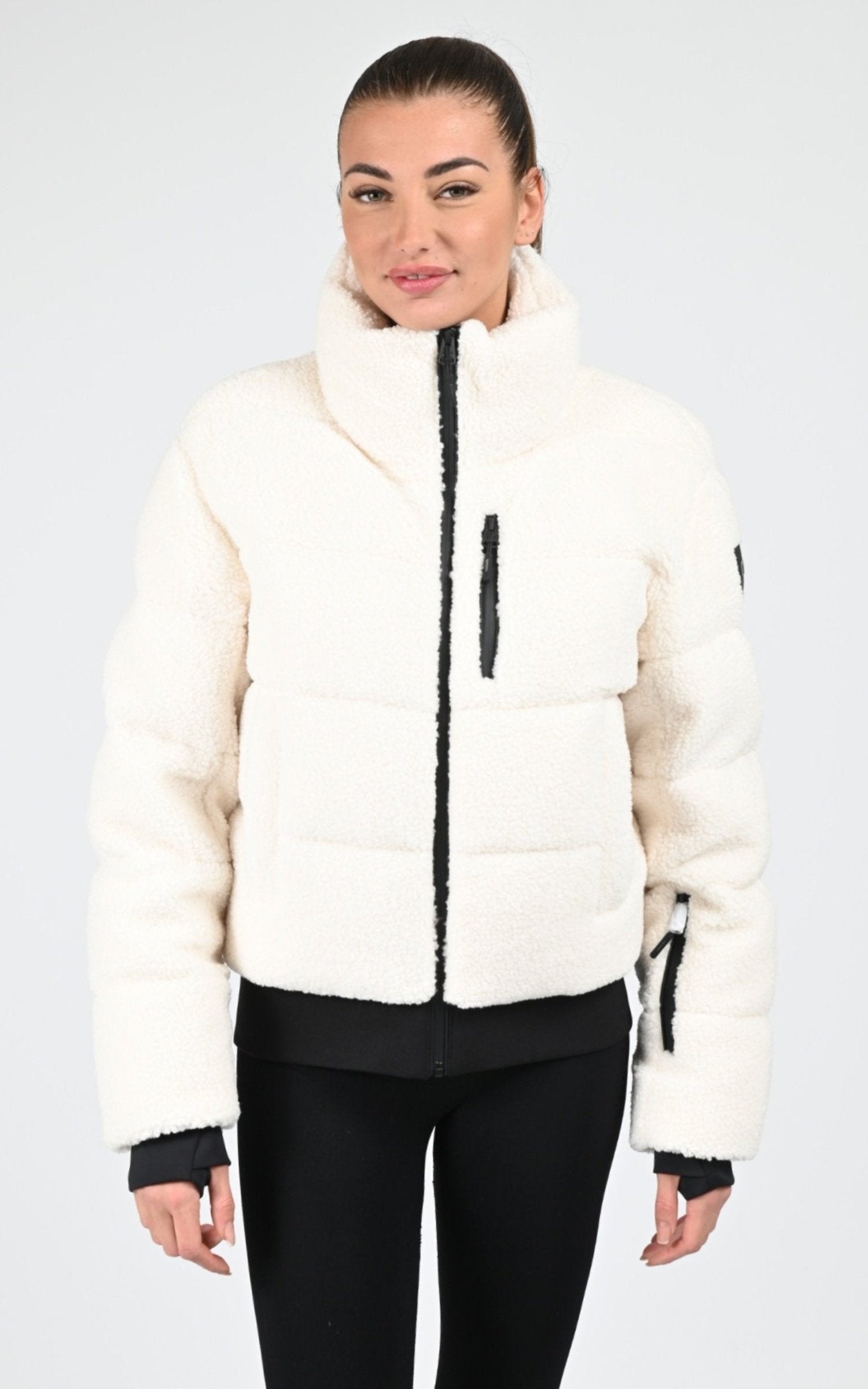 Bl doudoune Textile Femme Mackage, modèle Anaya de couleur cream 1