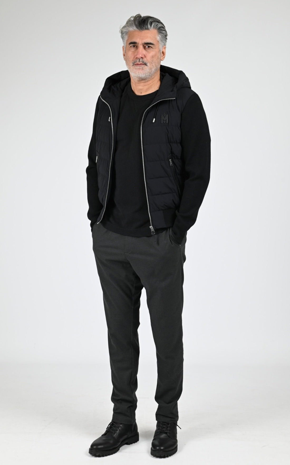 Gilet doudoune Textile Homme Mackage, modèle Andrew-z de couleur black