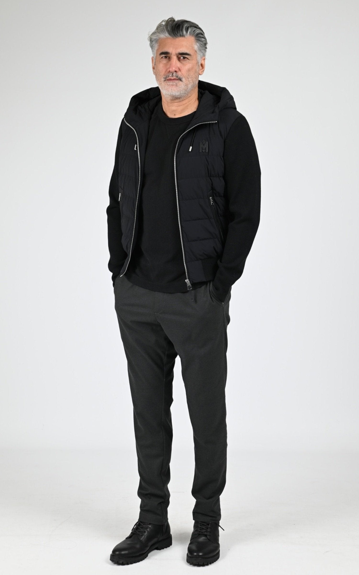 Gilet doudoune Textile Homme Mackage, modèle Andrew-z de couleur black 2